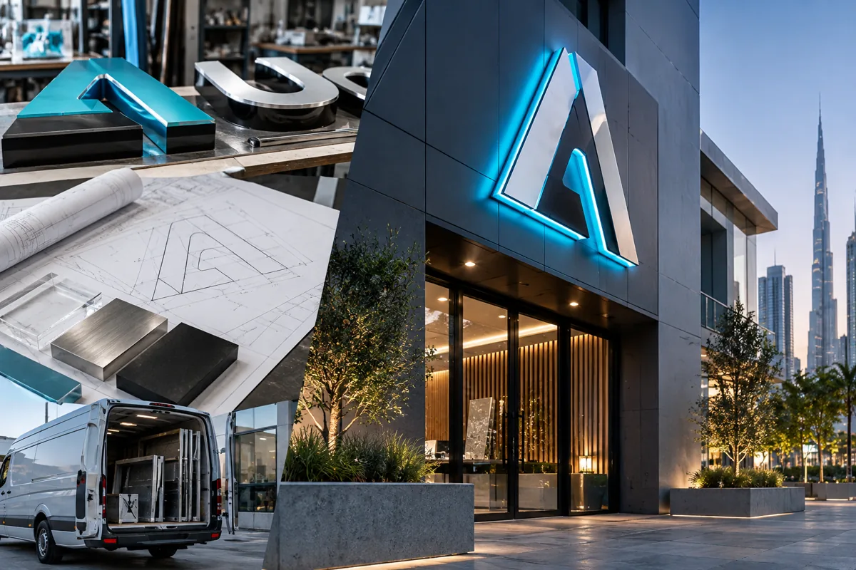3D Letters & Logo Signs — application concept