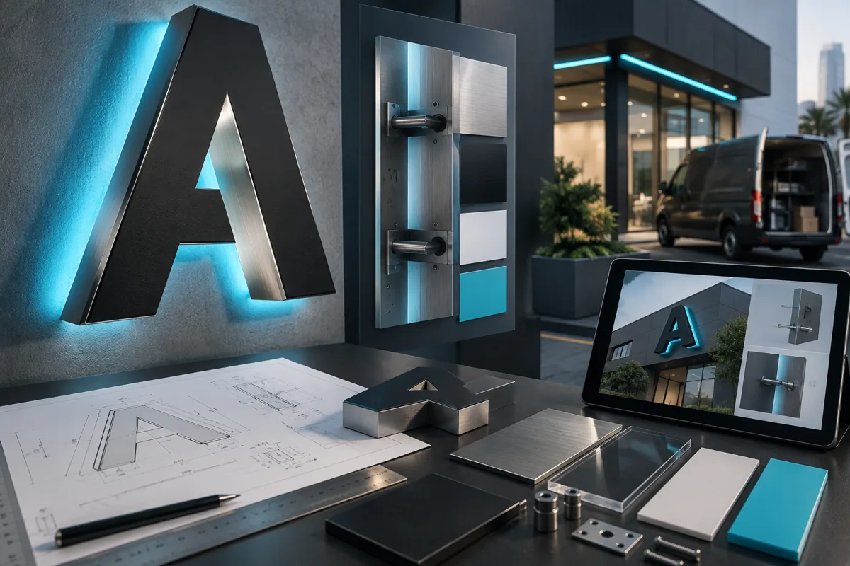 3D Signage — detail concept