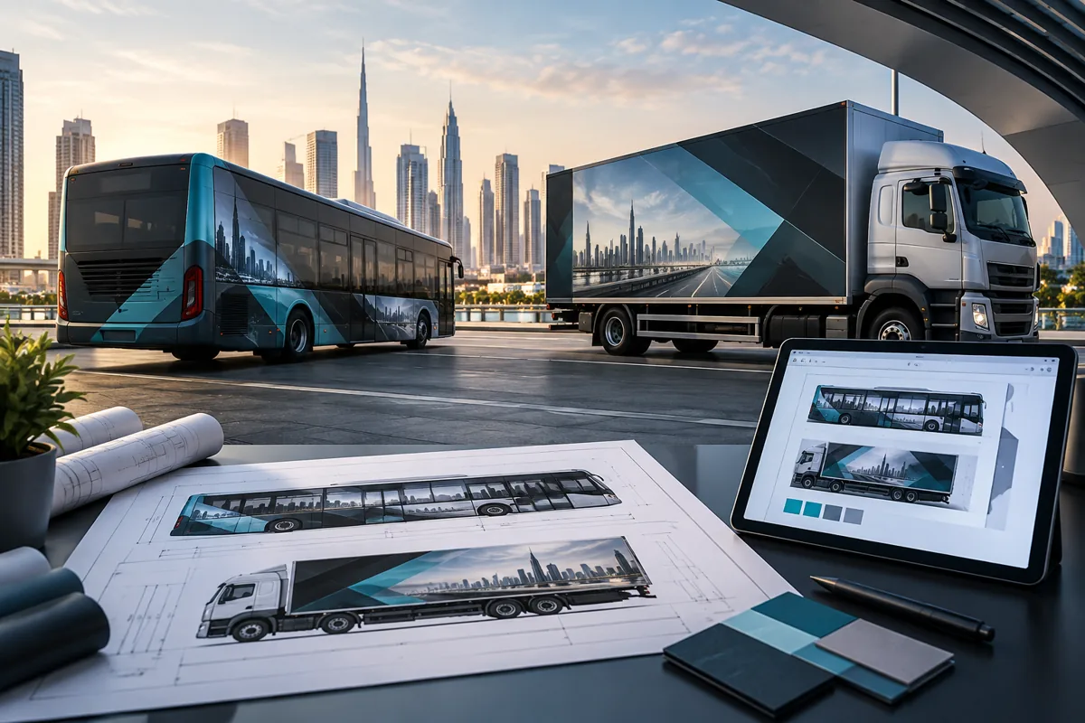 Bus & Truck Advertising — application concept