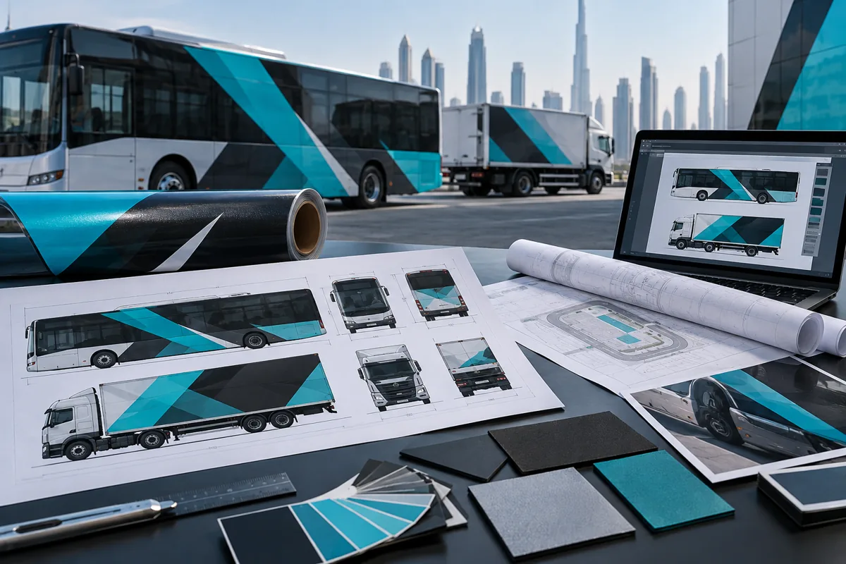 Bus & Truck Advertising illustrative detail