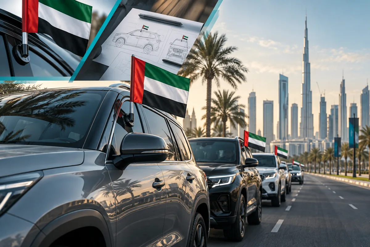 Car Flags — application concept