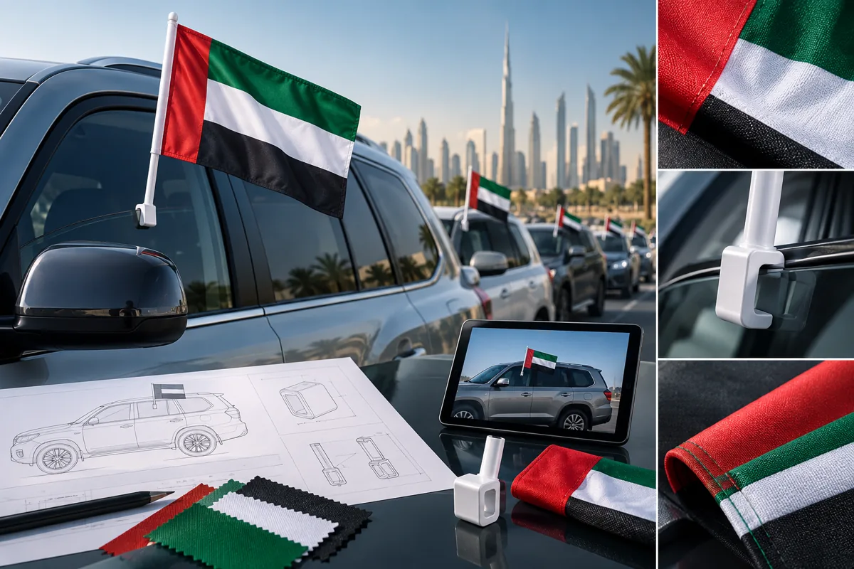 Car Flags — detail concept