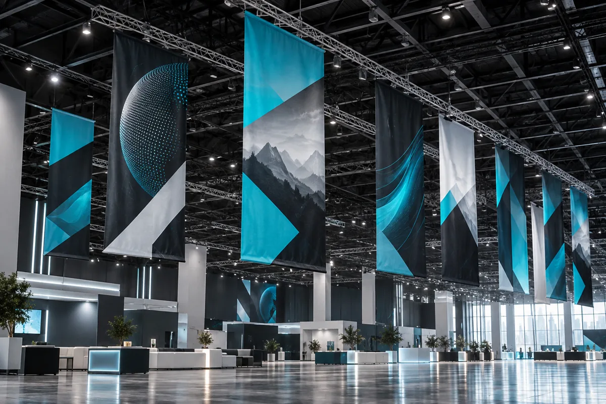 Conference Hanging Flags — example project