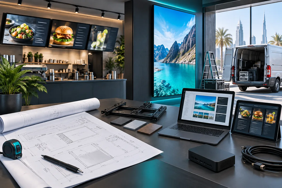 Digital Signage — planning concept