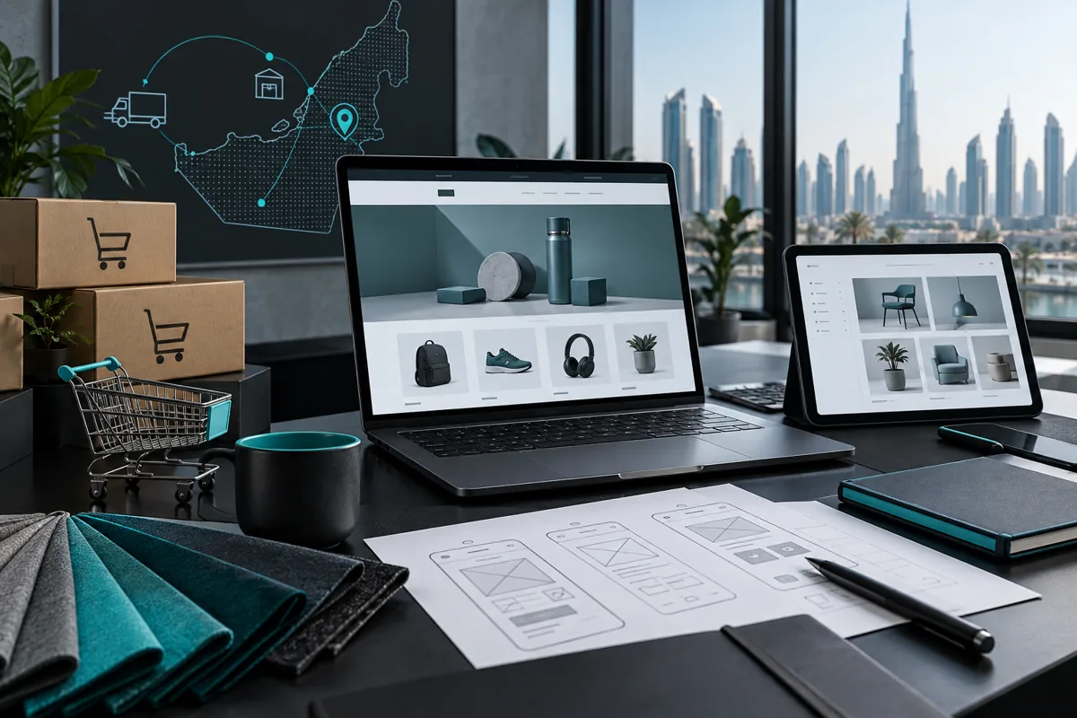 E-Commerce Solutions — detail concept