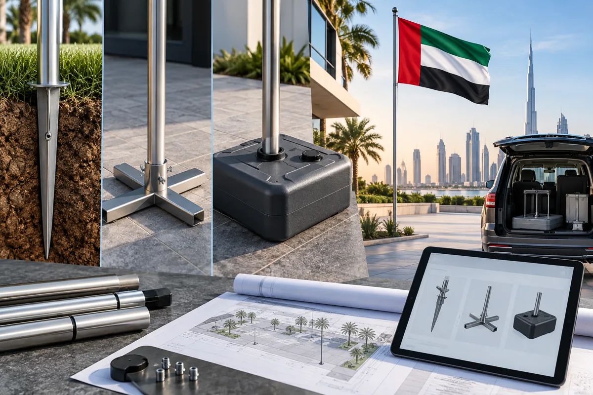 How is the configuration checked? — Flag Bases & Poles
