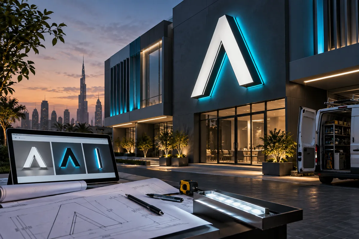 Illuminated Signage — application concept
