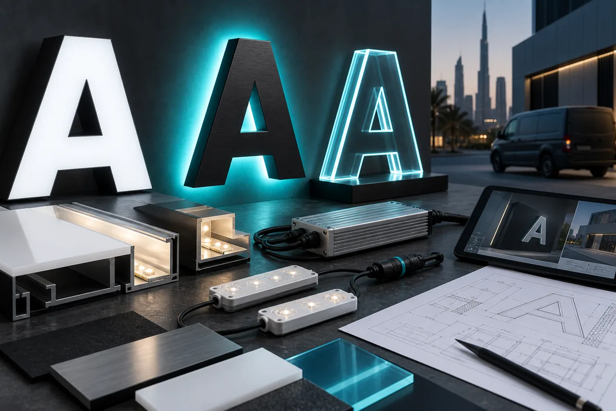 Illuminated Signage — detail concept
