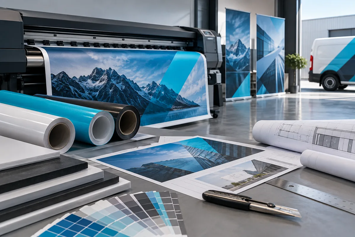 Large Format Printing — detail concept