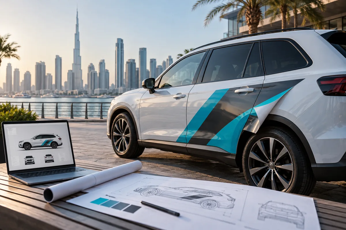 Magnetic Vehicle Signs — application concept