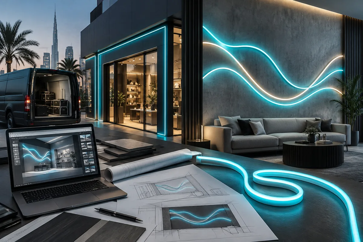 Neon & LED Signs — application concept