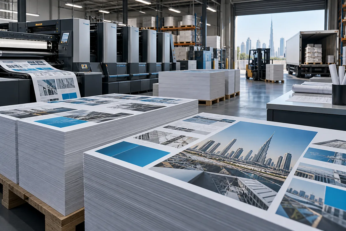 How is stock managed after delivery? — Offset Printing