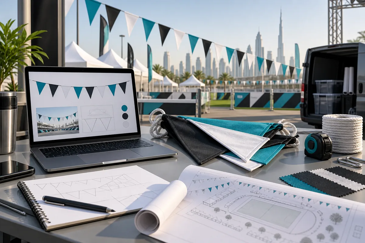 What dimensions and quantities are being priced? — Pennant Flags