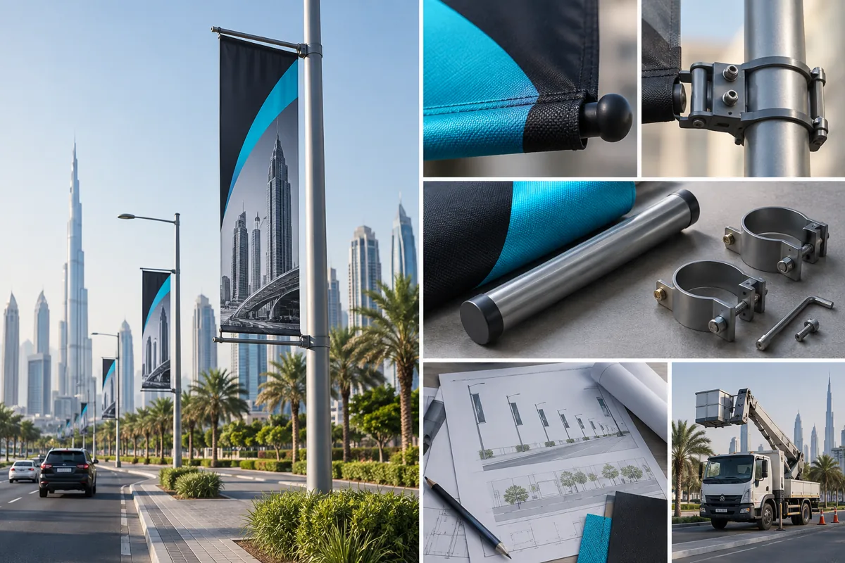 Pole Banners — detail concept