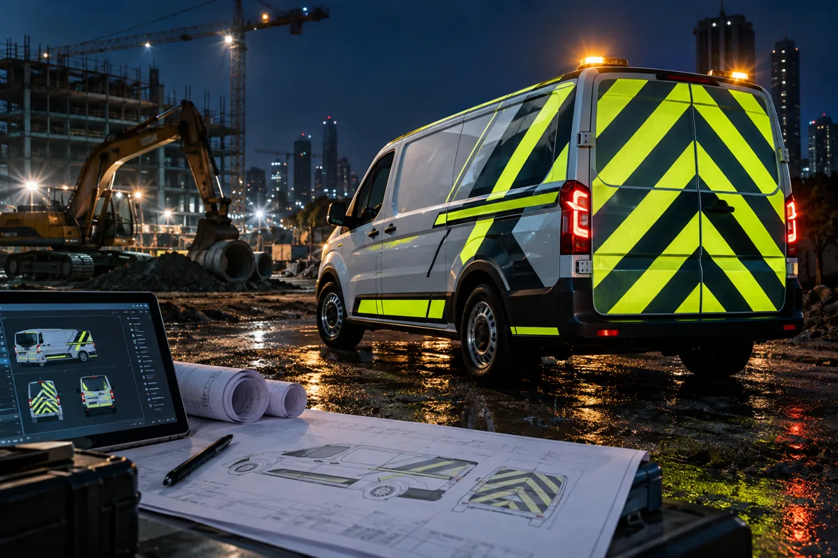 Reflective Vehicle Branding — application concept