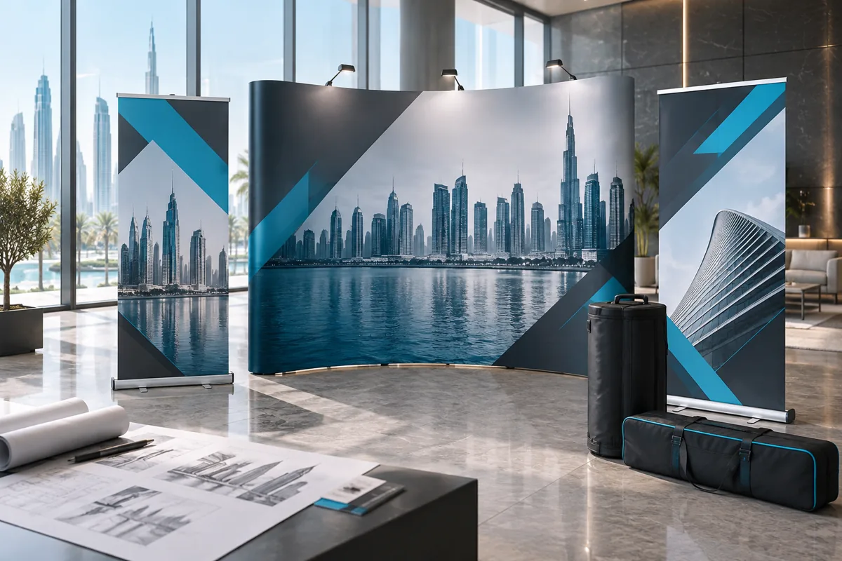 Rollup Banners & Backdrops — application concept