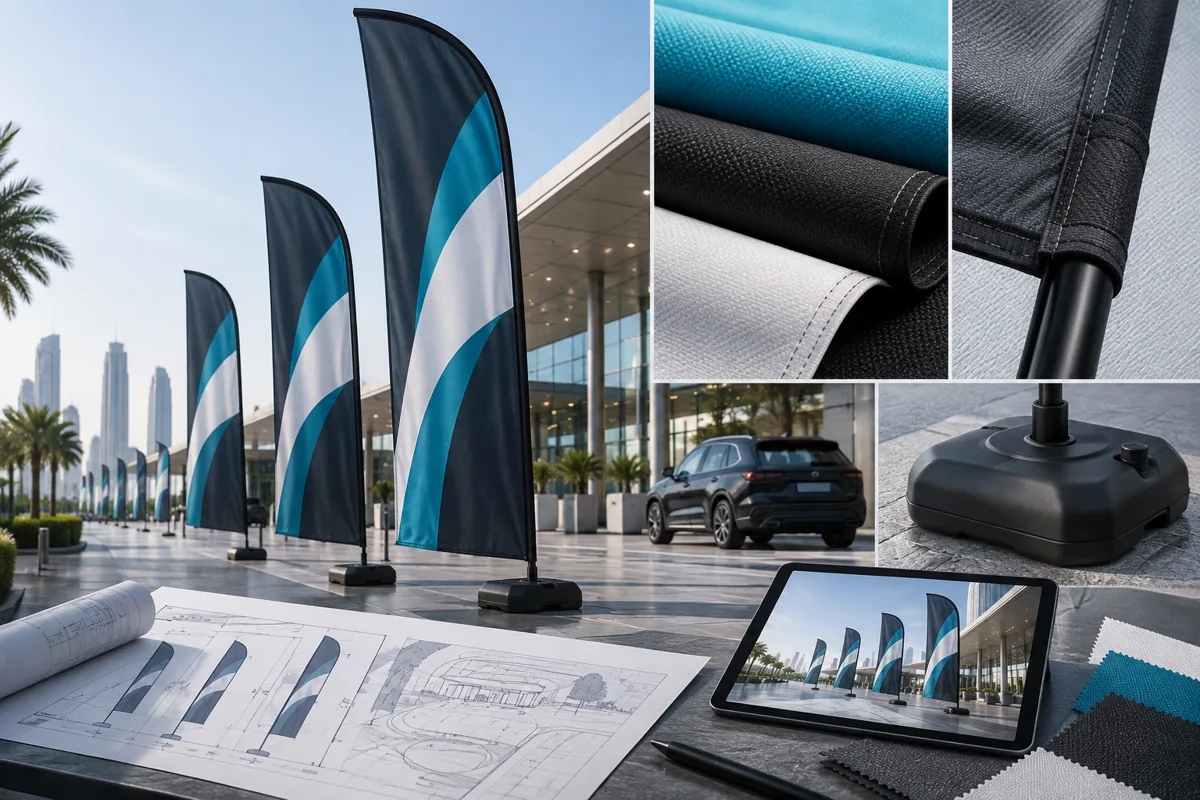 Curve Top & Sail Flags — detail concept
