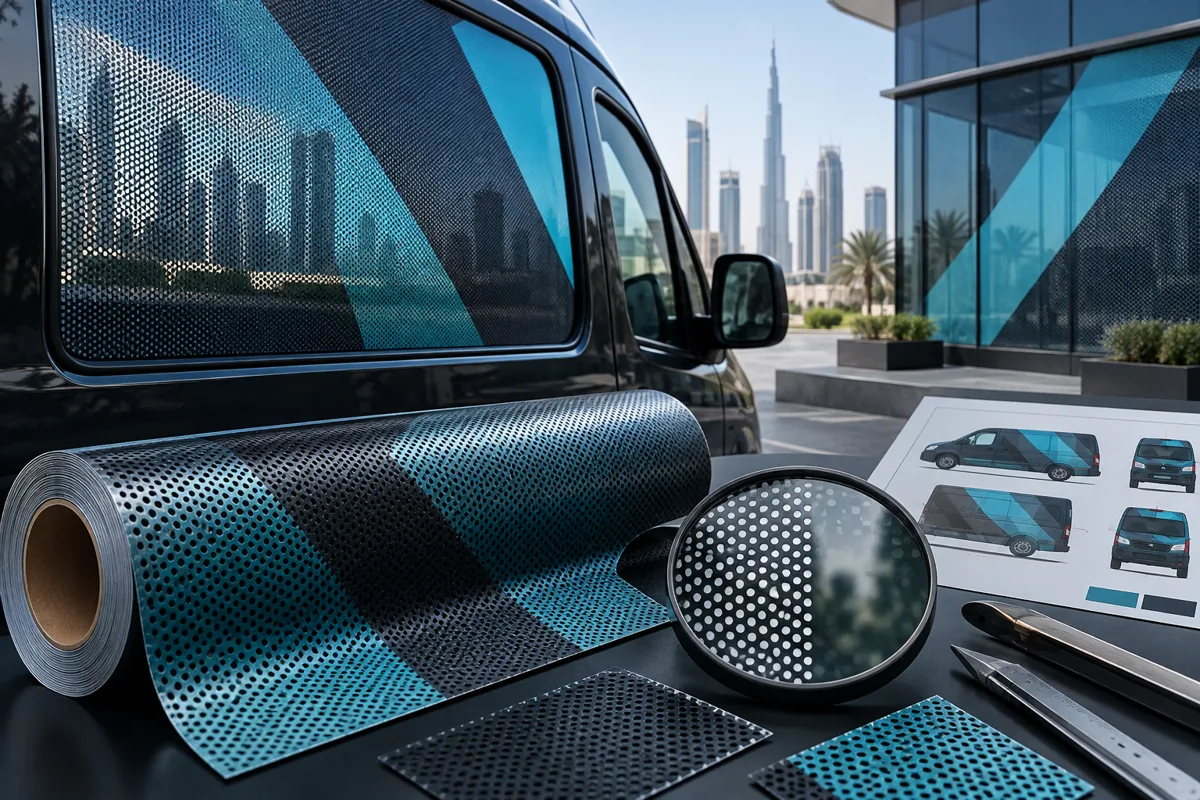 Window Perforated Film — detail concept