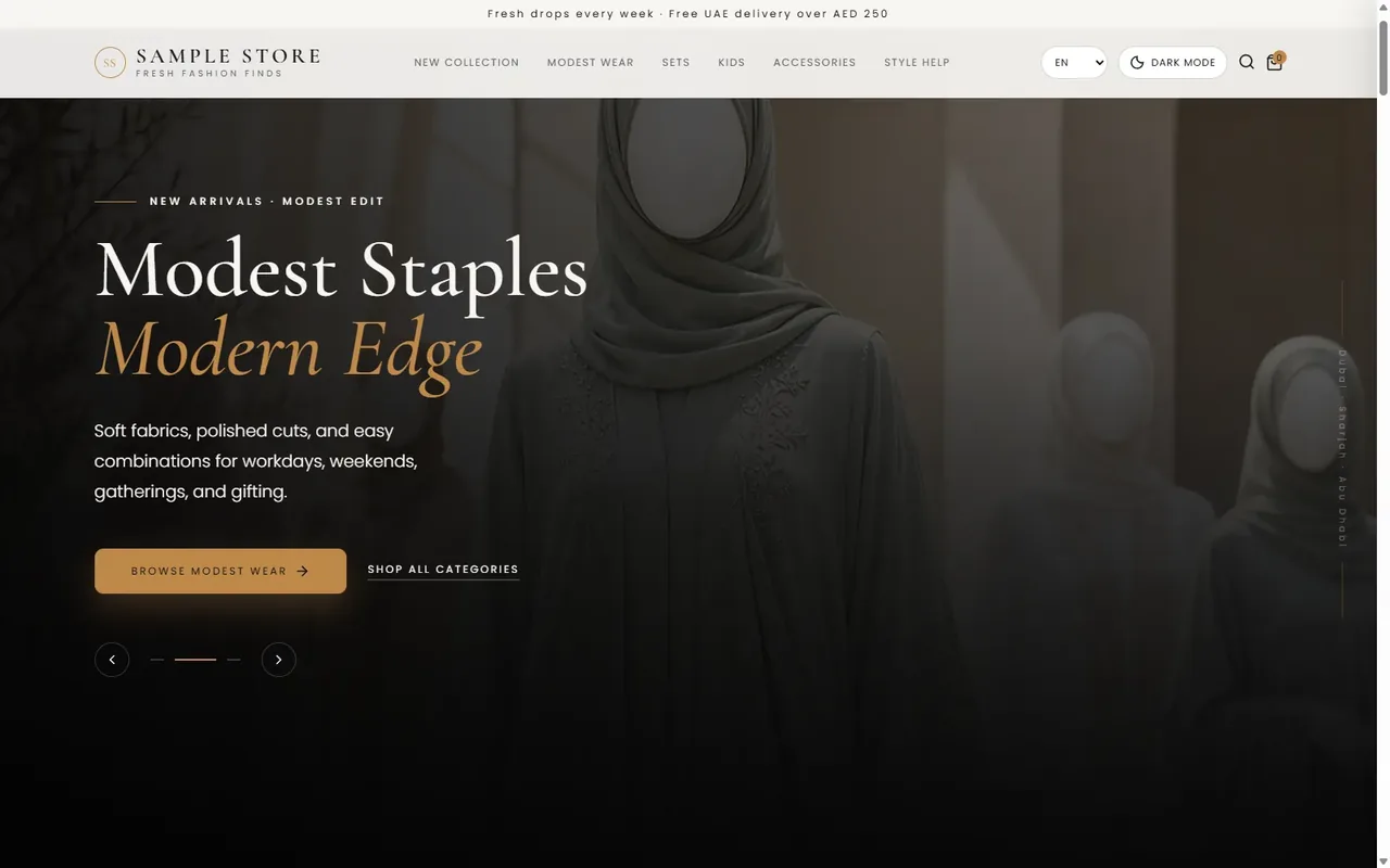Abaya E-Commerce Site