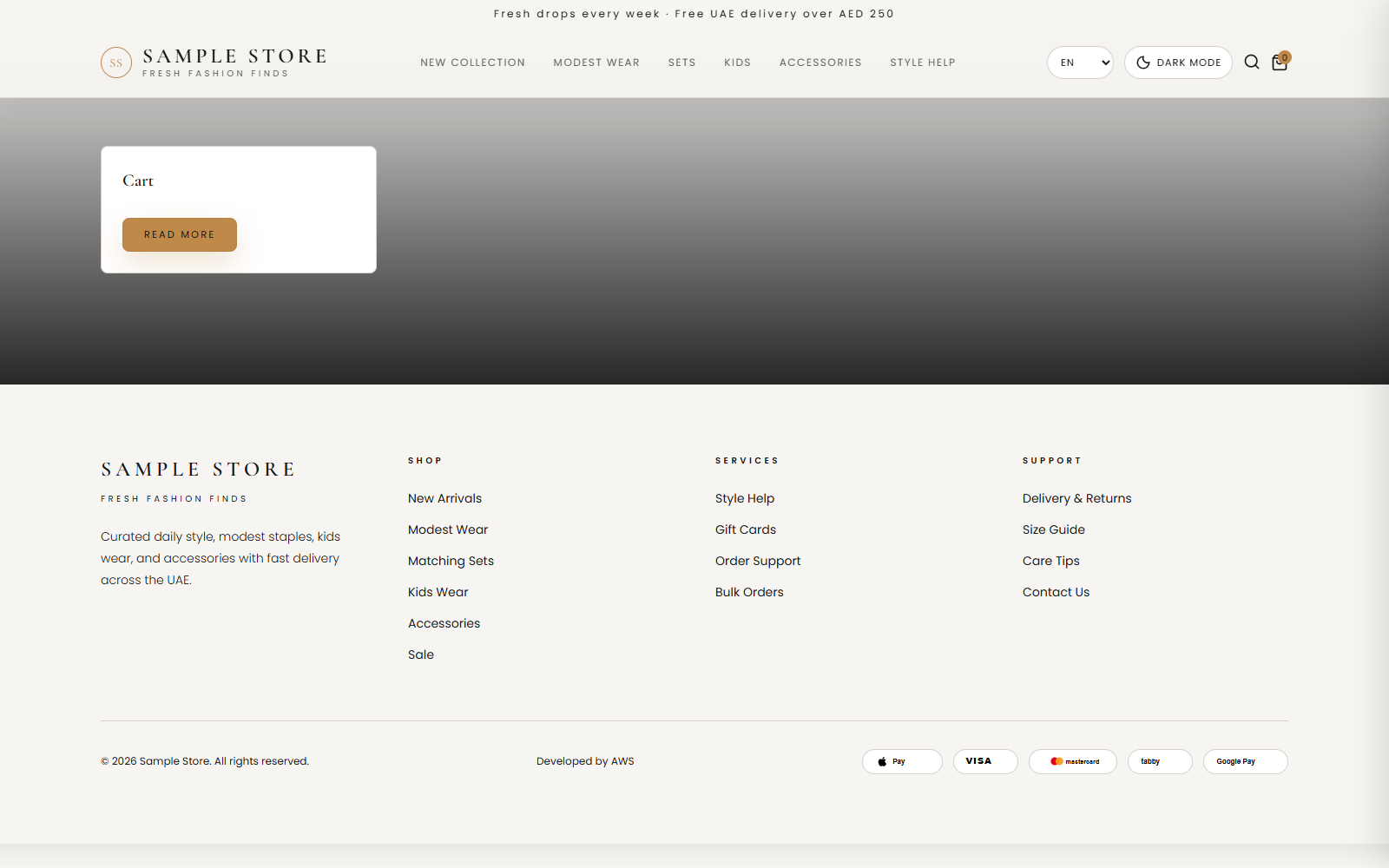 Cart Page