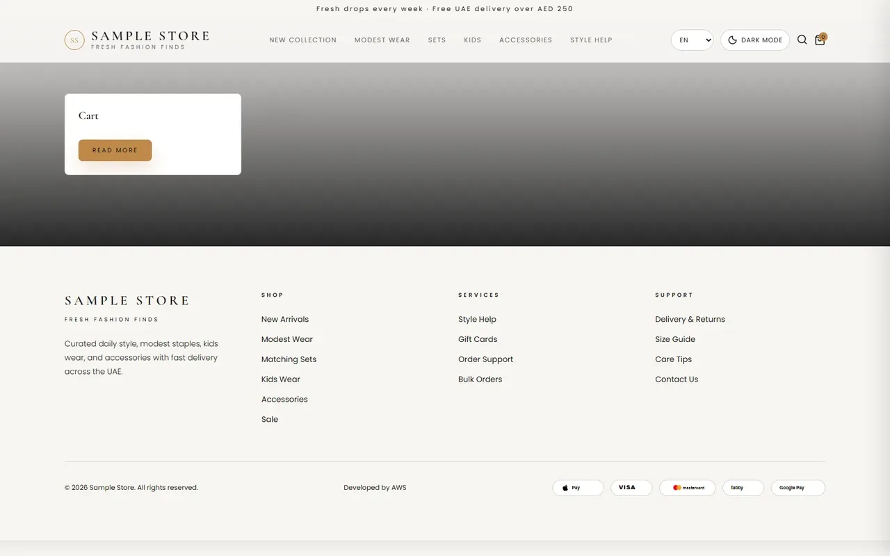 Cart Page