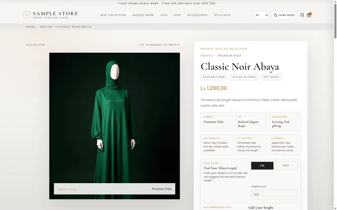 Classic Noir Product Page