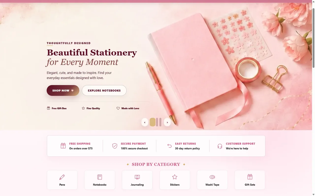 Aurielle Cart E-Commerce Website