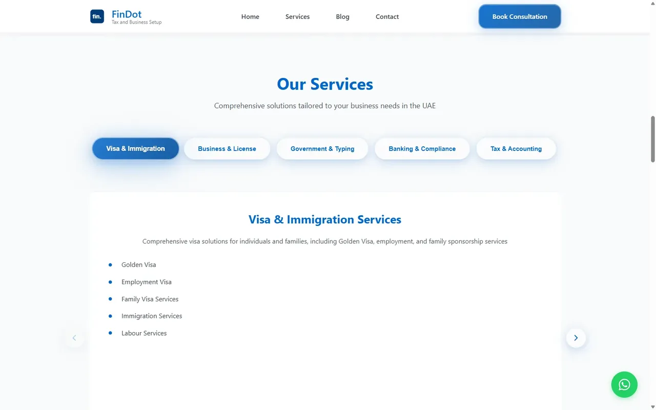 Service discovery section