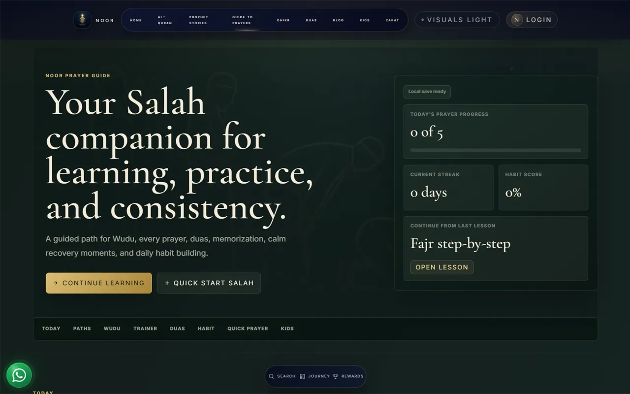 Prayer Guide Page
