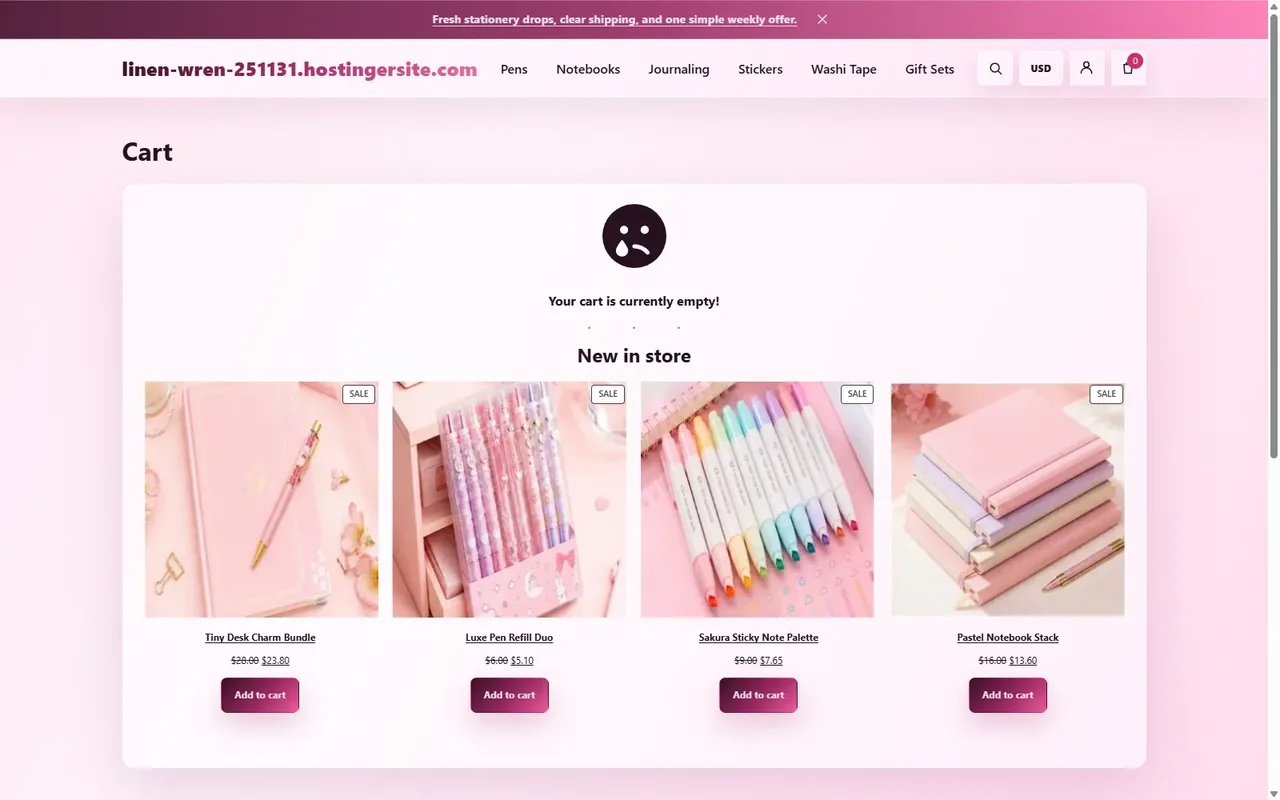 Cart Page