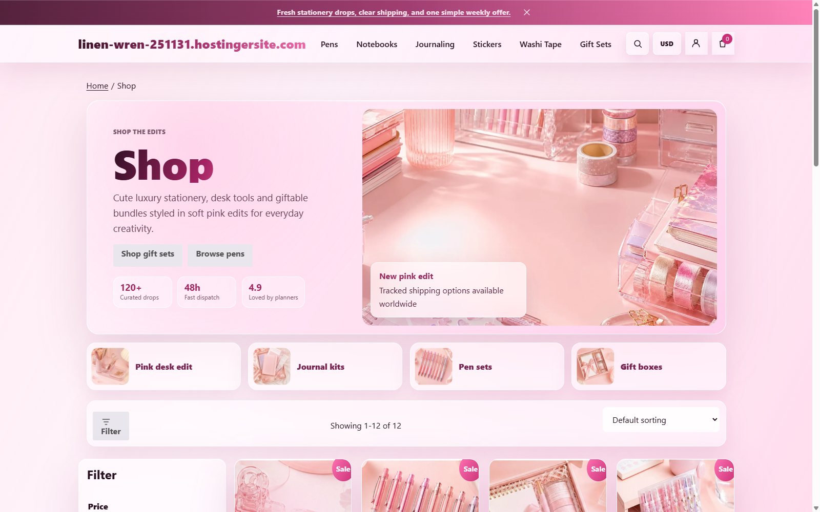 Shop Page