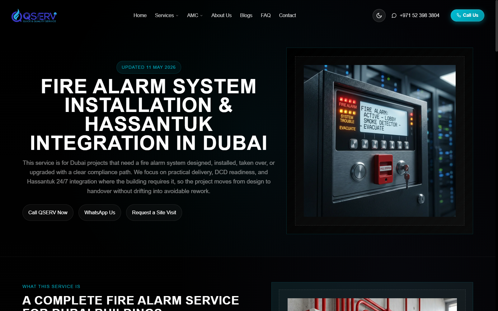 Fire Alarm Service Page