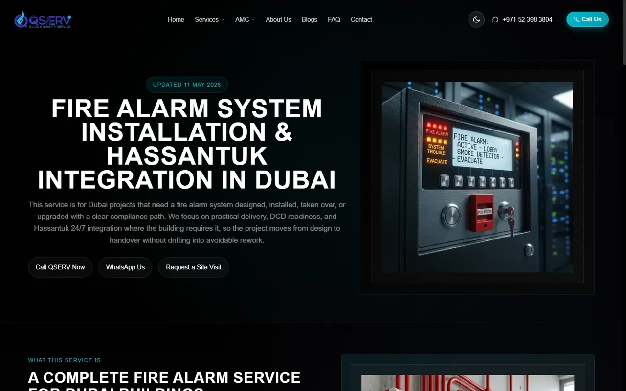 Fire Alarm Service Page