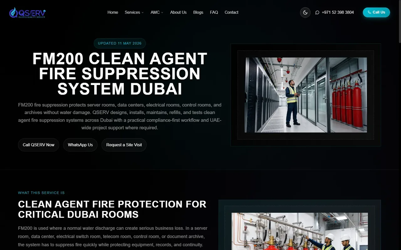 FM200 Service Page